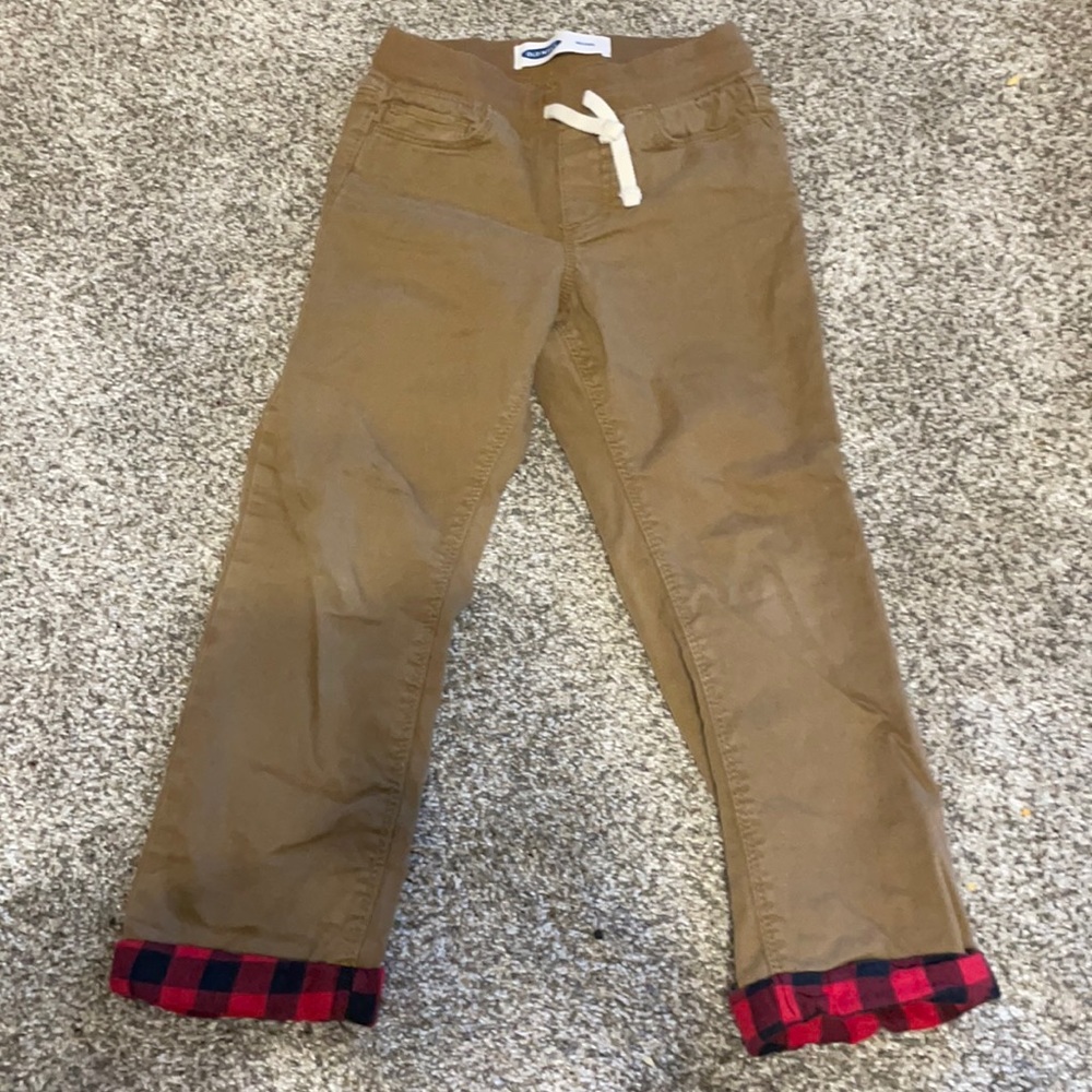 Old Navy flannel lined boys pants, size 5T